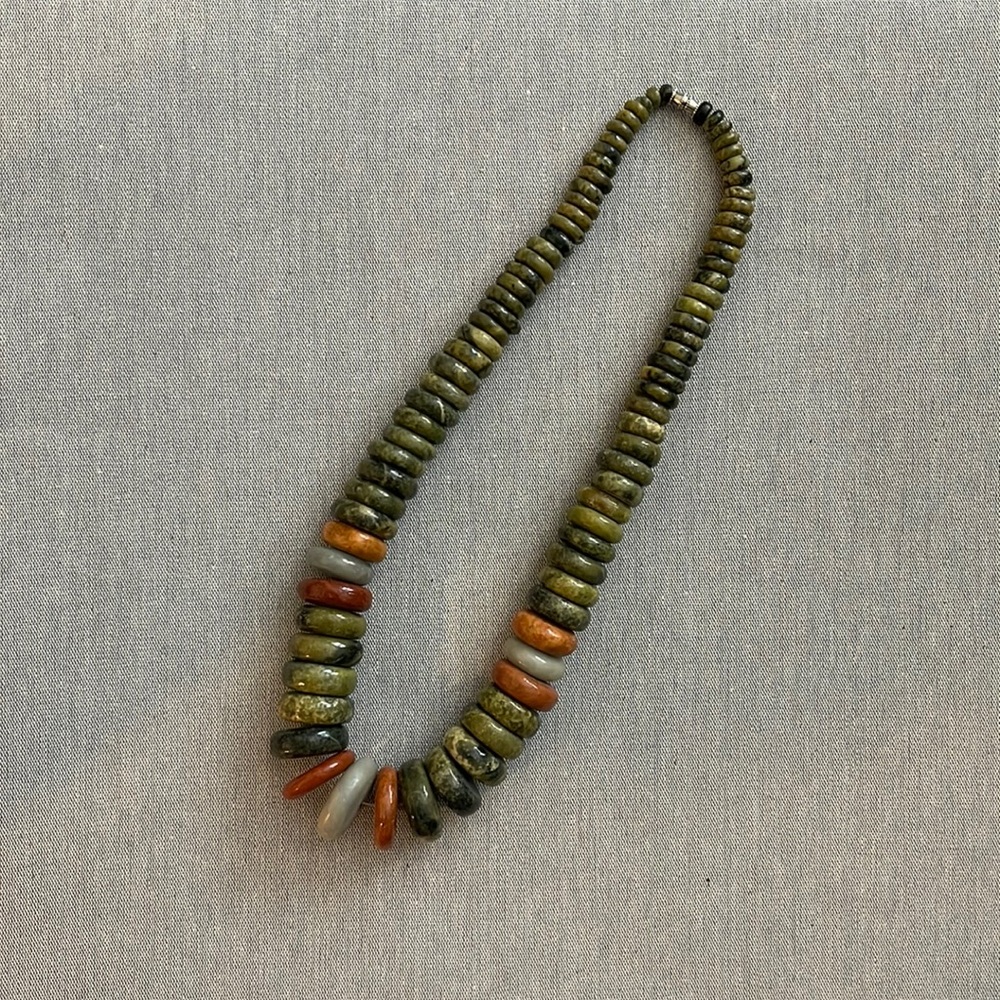 Vintage Chunky Earth Tone Necklace